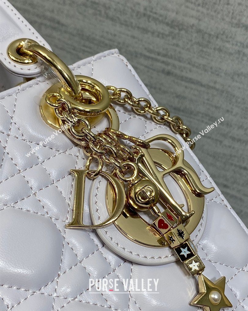 Dior Small Lady Dior My ABCDior Bag in Cannage Lambskin Leather Purple 2026 DR012602 (XXG-260126011)