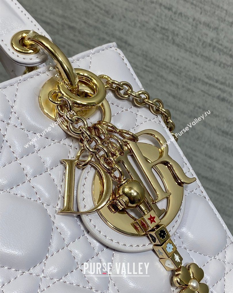 Dior Small Lady Dior My ABCDior Bag in Cannage Lambskin Leather Purple 2026 DR012602 (XXG-260126011)