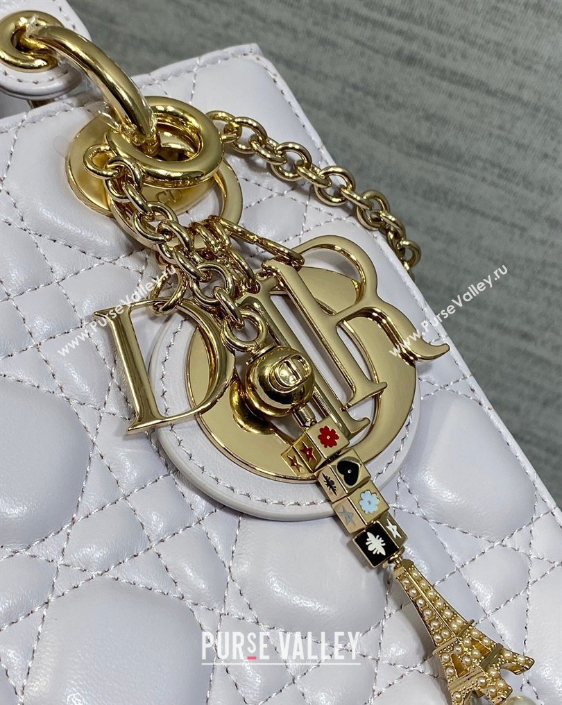 Dior Small Lady Dior My ABCDior Bag in Cannage Lambskin Leather Purple 2026 DR012602 (XXG-260126011)