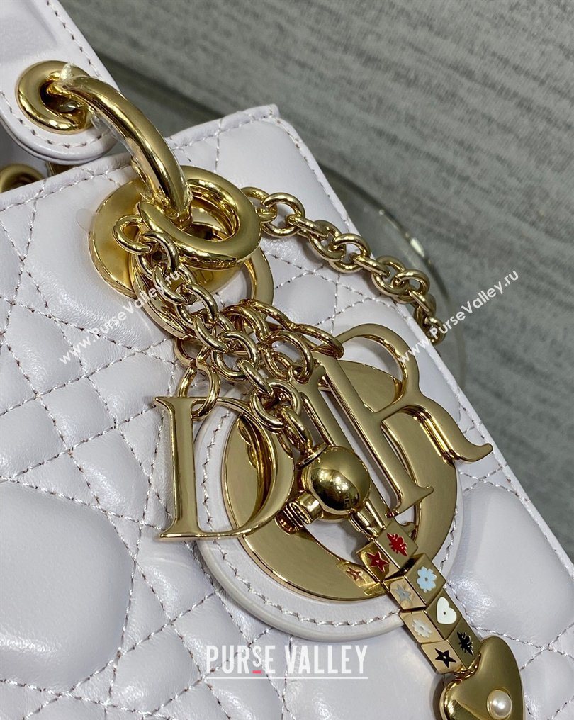 Dior Small Lady Dior My ABCDior Bag in Cannage Lambskin Leather Purple 2026 DR012602 (XXG-260126011)