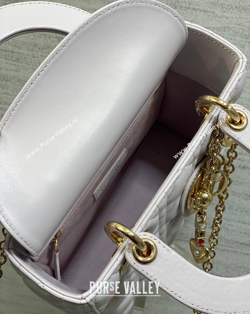 Dior Small Lady Dior My ABCDior Bag in Cannage Lambskin Leather Purple 2026 DR012602 (XXG-260126011)