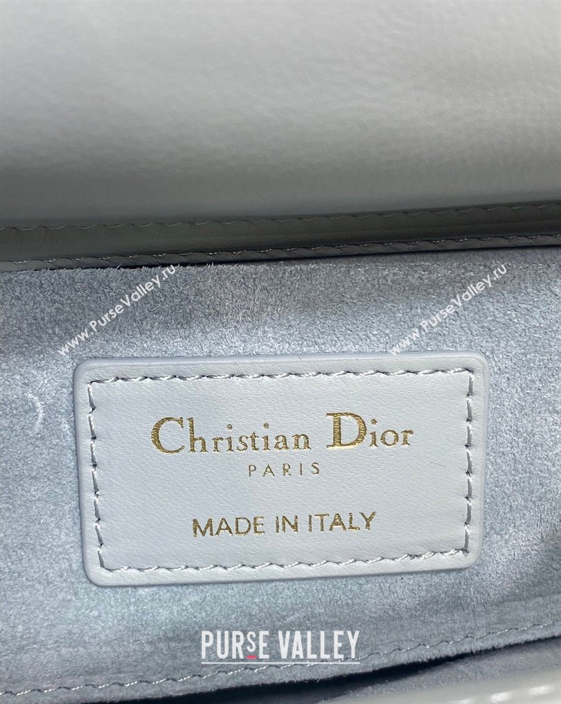Dior Small Lady D-Joy Bag in Cannage Lambskin Leather with Openwork Charm Blue 2026 DR012603 (XXG-260126017)