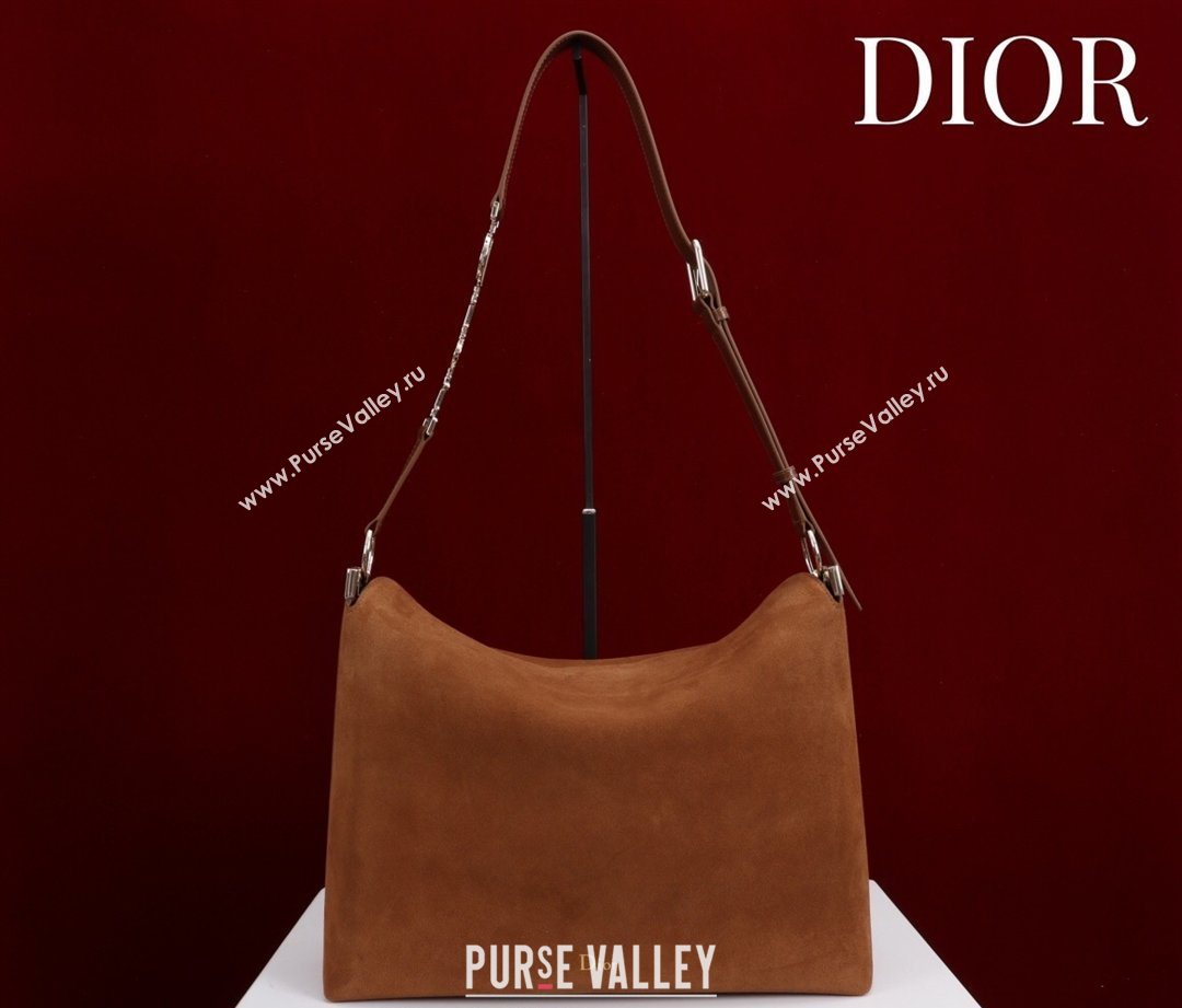 Dior Suede Medium Shoulder Bag Caramel/Gold 2026 M14142 (XXG-260124013)