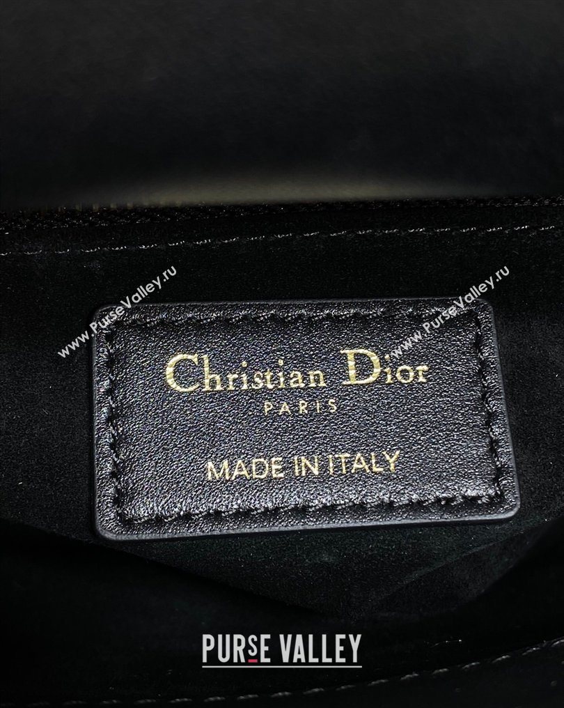 Dior Mini Lady Dior Bag in Cannage Lambskin Leather with Openwork Charm Black 2026 DR012603 (XXG-260126015)