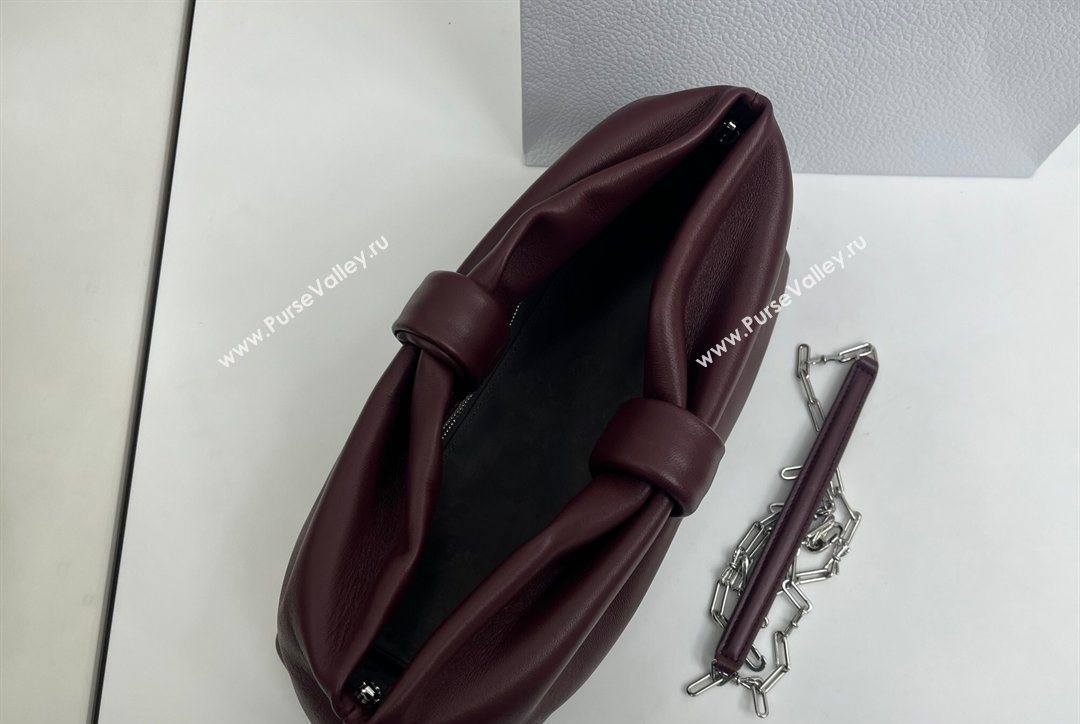 Dior Bow Medium Bag in Lambskin Leather Burgundy 2026 0715PUQO (XXG-260124032)