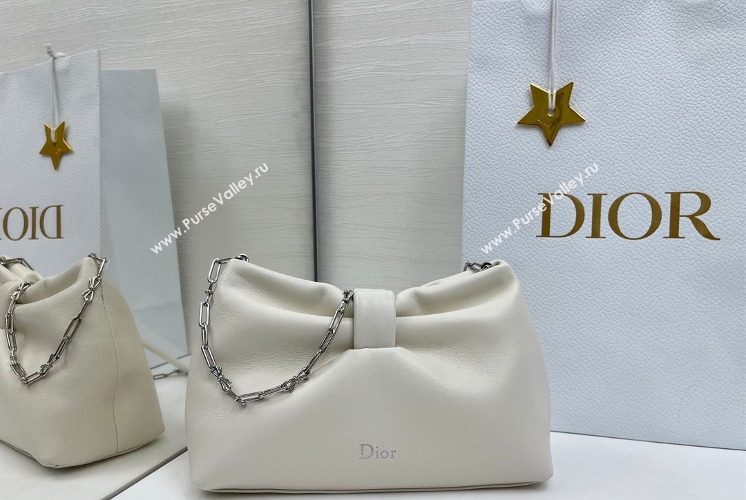 Dior Bow Small Bag in Lambskin Leather White 2026 0715PUQO (XXG-260124033)