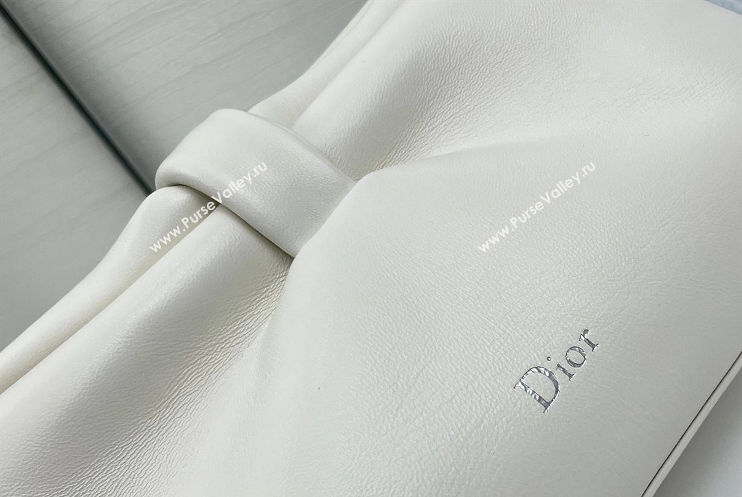 Dior Bow Medium Bag in Lambskin Leather White 2026 0715PUQO (XXG-260124034)