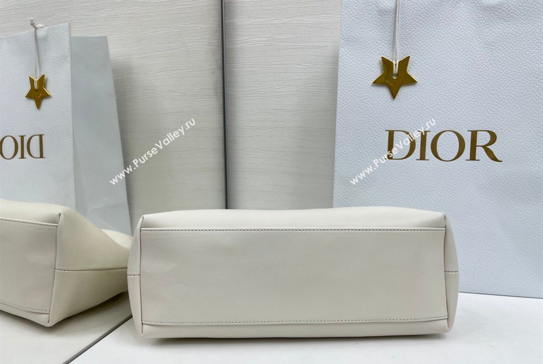 Dior Bow Medium Bag in Lambskin Leather White 2026 0715PUQO (XXG-260124034)