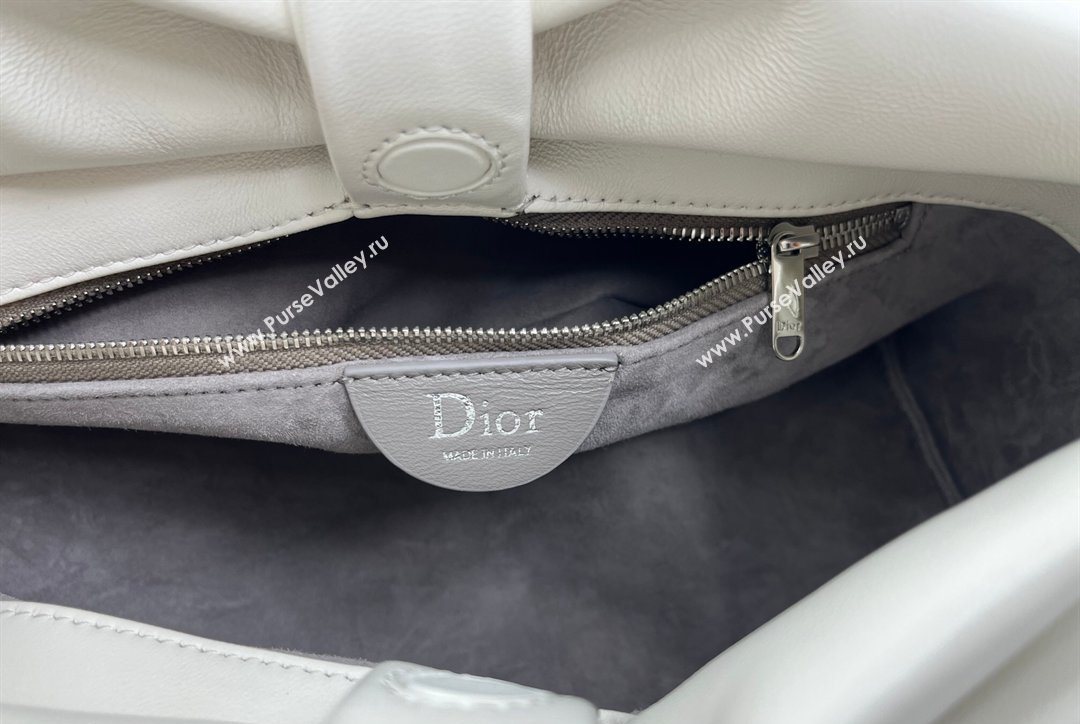 Dior Bow Medium Bag in Lambskin Leather White 2026 0715PUQO (XXG-260124034)