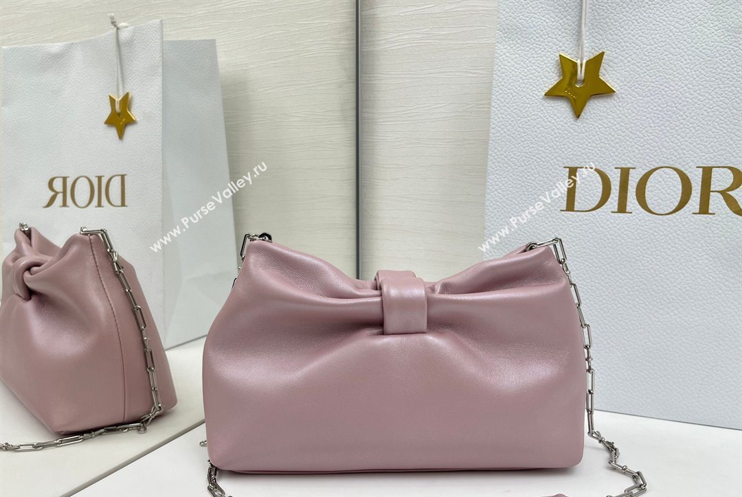 Dior Bow Small Bag in Lambskin Leather Pink2 2026 0715PUQO (XXG-260124041)