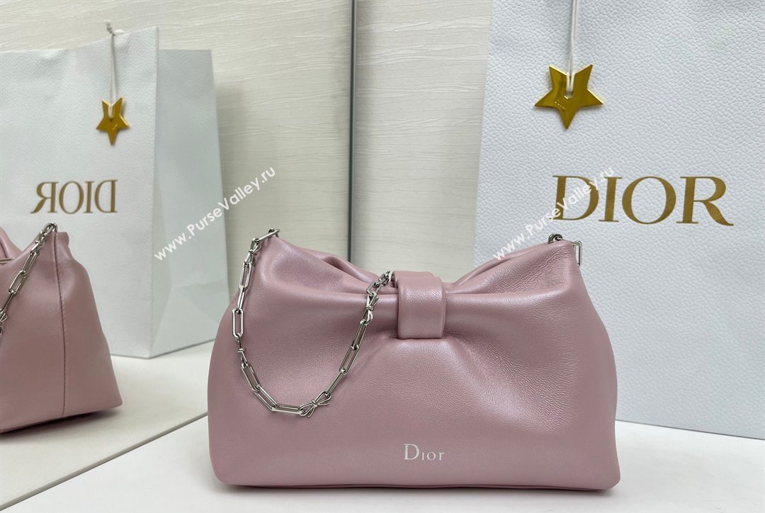 Dior Bow Small Bag in Lambskin Leather Pink2 2026 0715PUQO (XXG-260124041)