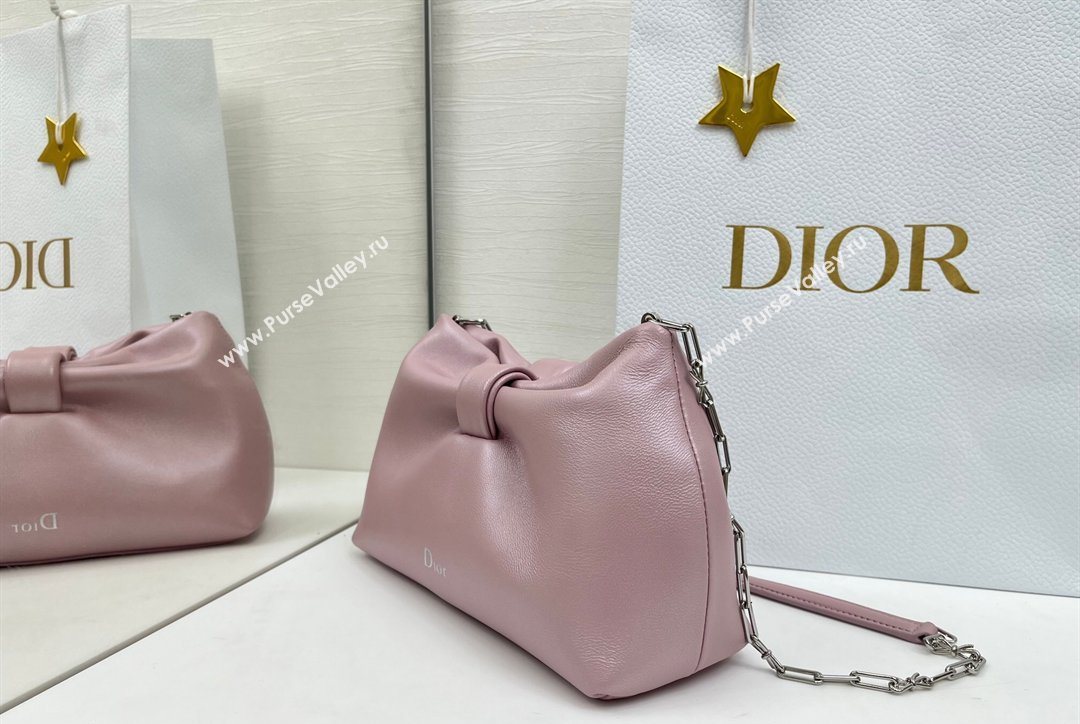 Dior Bow Small Bag in Lambskin Leather Pink2 2026 0715PUQO (XXG-260124041)