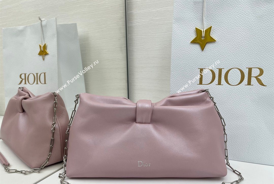 Dior Bow Medium Bag in Lambskin Leather Pink 2026 0715PUQO (XXG-260124042)