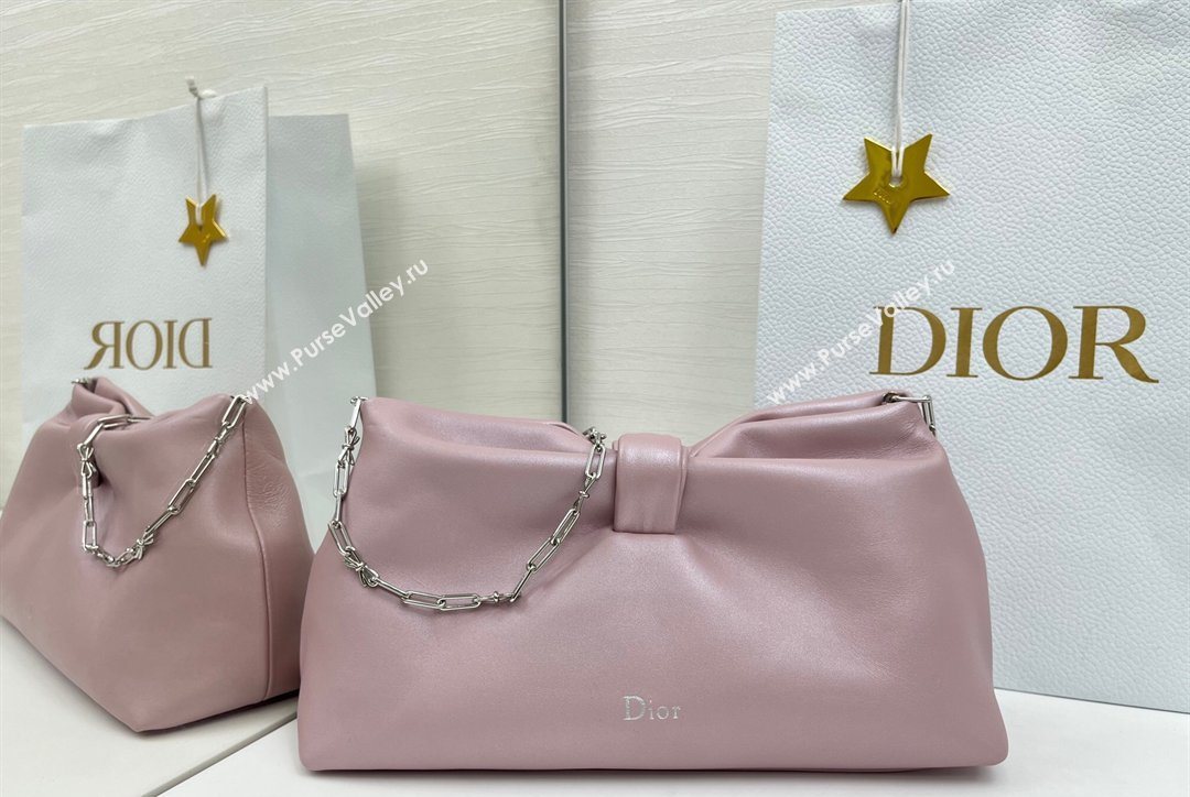 Dior Bow Medium Bag in Lambskin Leather Pink 2026 0715PUQO (XXG-260124042)