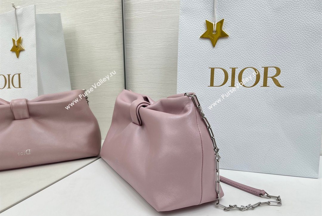 Dior Bow Medium Bag in Lambskin Leather Pink 2026 0715PUQO (XXG-260124042)