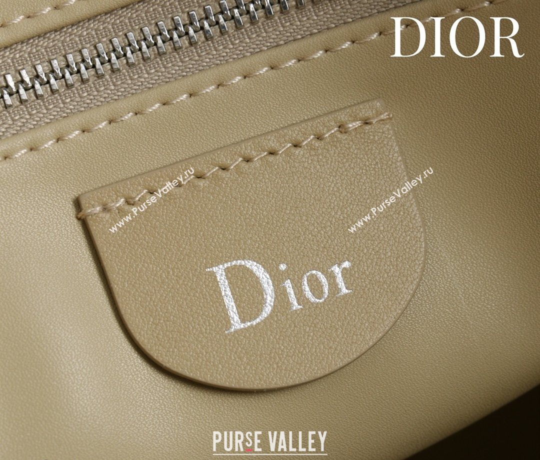 Dior Suede Large Shoulder Bag Beige/Silver 2026 L114144 (XXG-260124023)