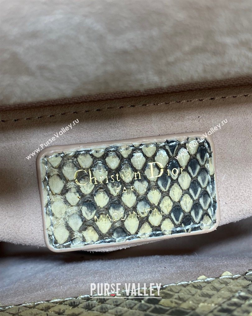 Dior Mini Lady Dior Bag in Lambskin and Snakeskin Leather Pink 2026 DR012605 (XXG-260126038)