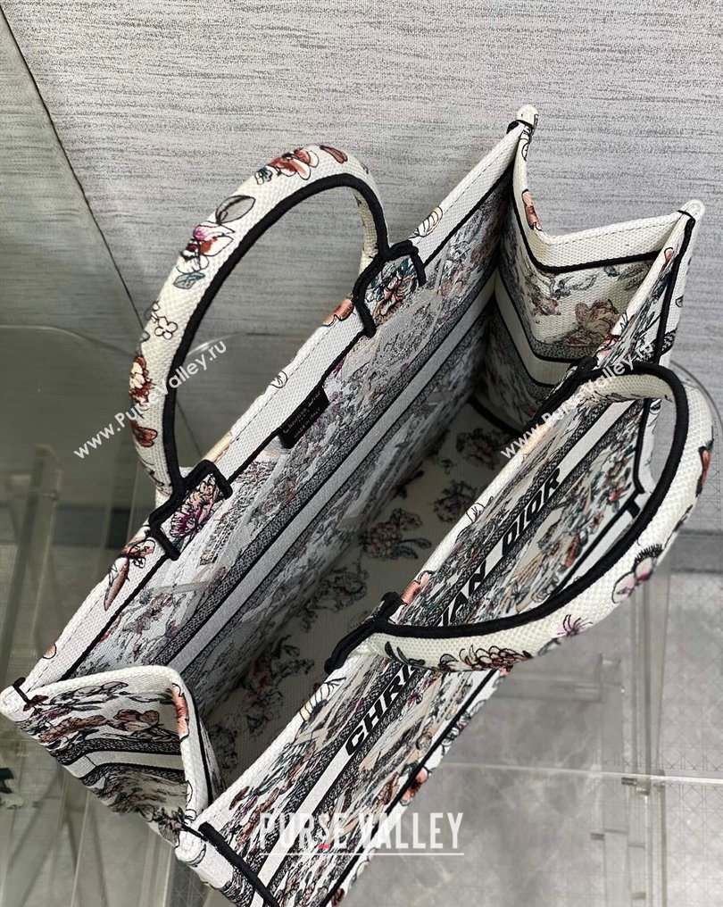 Dior Large Book Tote Bag in Pink Souvenir de Rome Embroidery 2026 0126 (XXG-260126073)