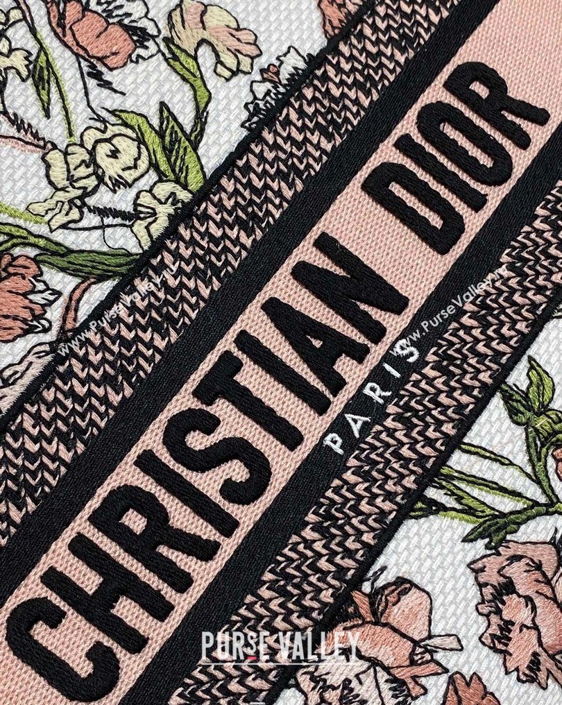 Dior Medium Lady D-Lite Bag in Pink Multicolor Millefiori Embroidery 2026 0126 (XXG-260126065)