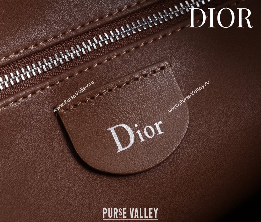 Dior Suede Large Shoulder Bag Caramel/Silver 2026 L114144 (XXG-260124028)