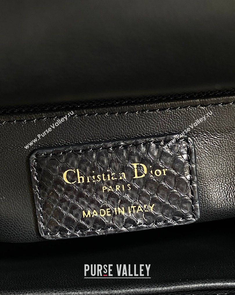 Dior Small Lady Dior Bag in Snakeskin Leather Black 2026 DR012606 (XXG-260126041)
