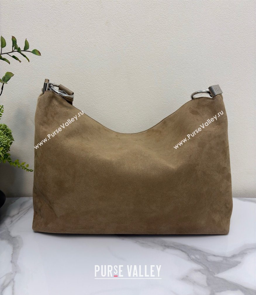 Dior Suede Large Shoulder Bag Khaki 2026 L1926 (BF-260124022)