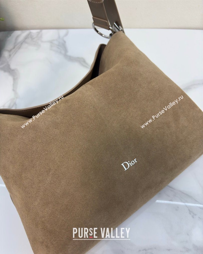Dior Suede Large Shoulder Bag Khaki 2026 L1926 (BF-260124022)