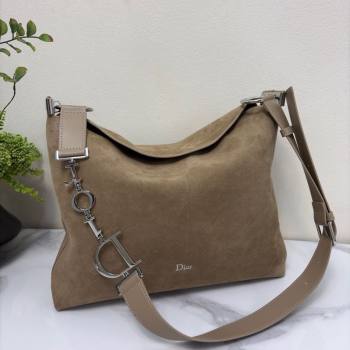 Dior Suede Medium Shoulder Bag Khaki 2026 M1927 (BF-260124017)