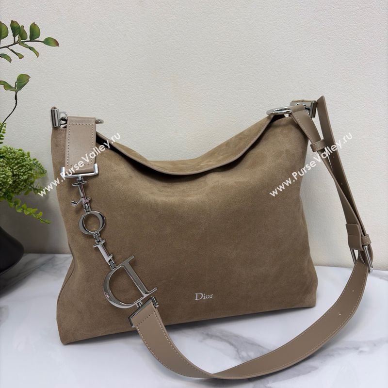 Dior Suede Medium Shoulder Bag Khaki 2026 M1927 (BF-260124017)