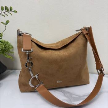 Dior Suede Medium Shoulder Bag Camel 2026 M1927 (BF-260124018)