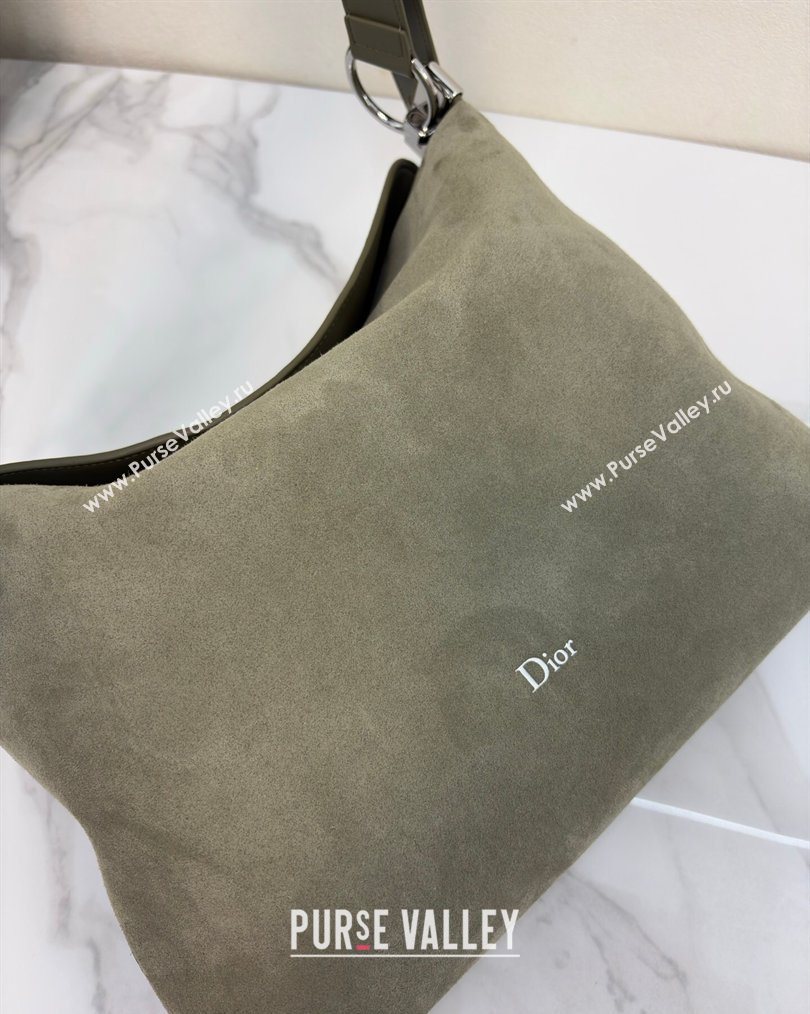 Dior Suede Medium Shoulder Bag Green 2026 M1927 (BF-260124019)