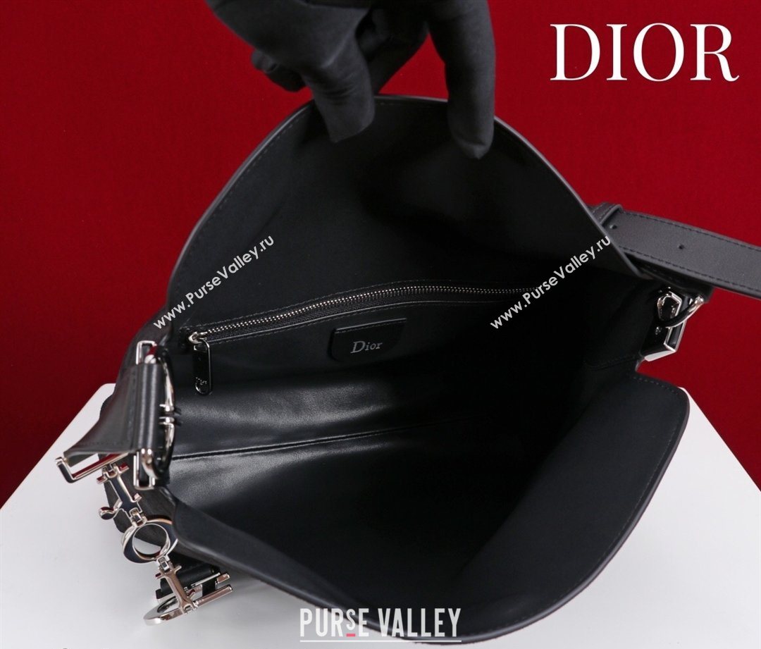 Dior Suede Small Shoulder Bag Black/Silver 2026 S1411 (XXG-260124004)