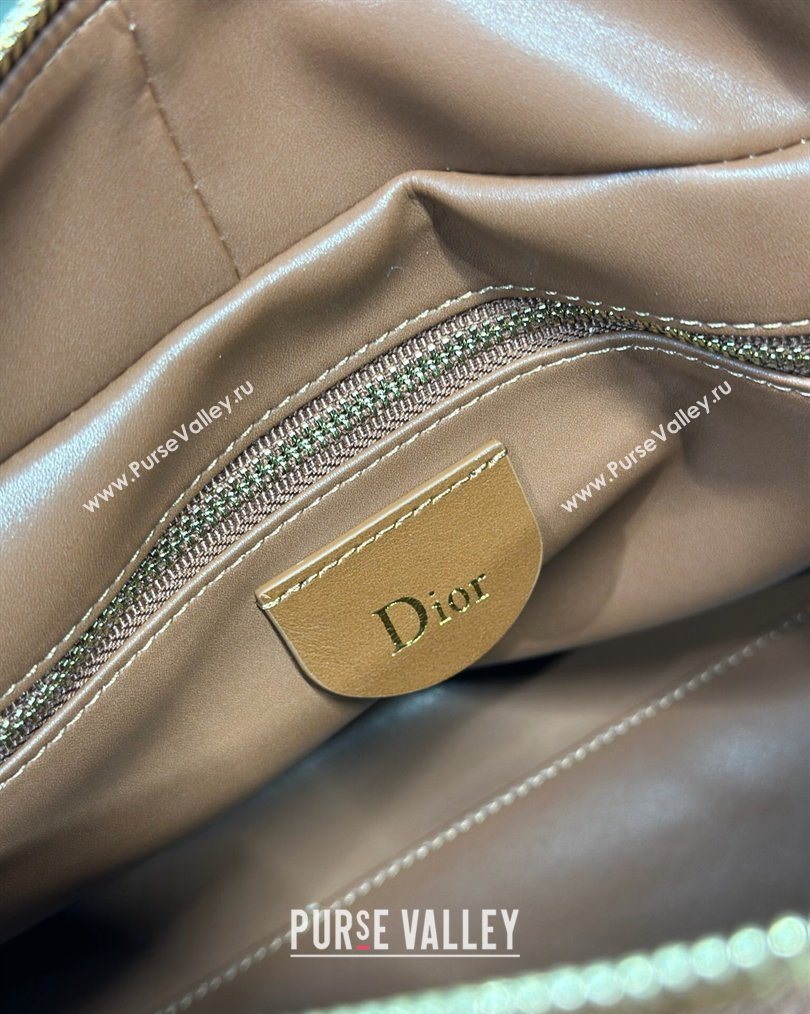 Dior Lady Dior Large Top Handle Bag in Cannage Suede Brown 2026 1441L (BF-260124058)
