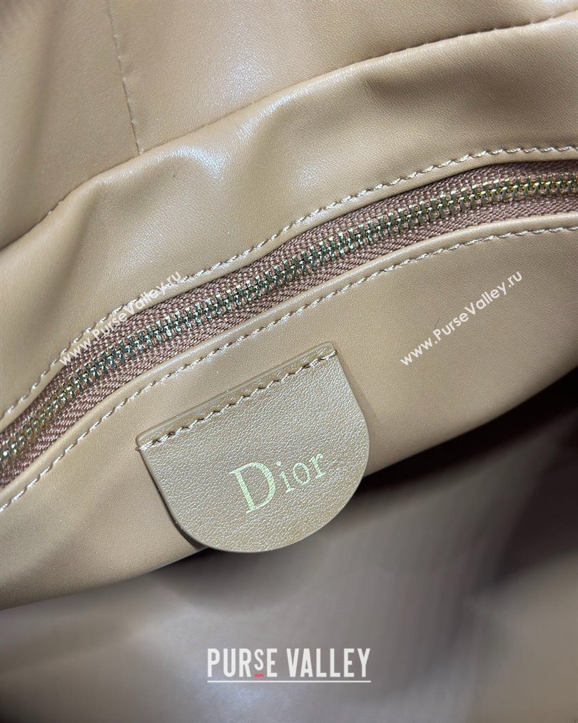 Dior Lady Dior Large Top Handle Bag in Cannage Smooth Leather Apricot 2026 1441L (BF-260124060)