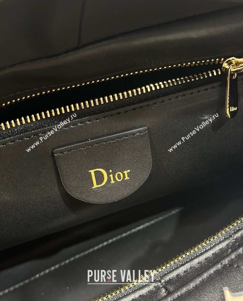 Dior Lady Dior Large Top Handle Bag in Cannage Smooth Leather Black 2026 1441L (BF-260124062)