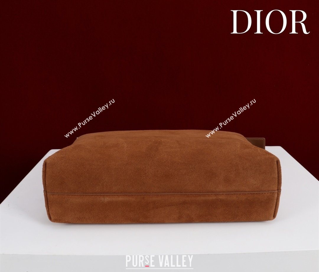 Dior Suede Small Shoulder Bag Caramel/Gold 2026 S1411 (XXG-260124005)