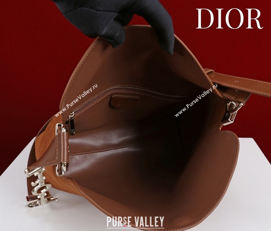 Dior Suede Small Shoulder Bag Caramel/Gold 2026 S1411 (XXG-260124005)