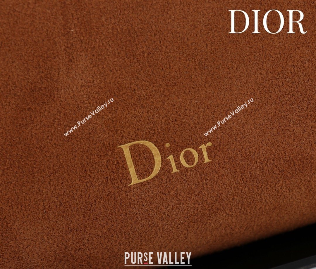 Dior Suede Small Shoulder Bag Caramel/Gold 2026 S1411 (XXG-260124005)