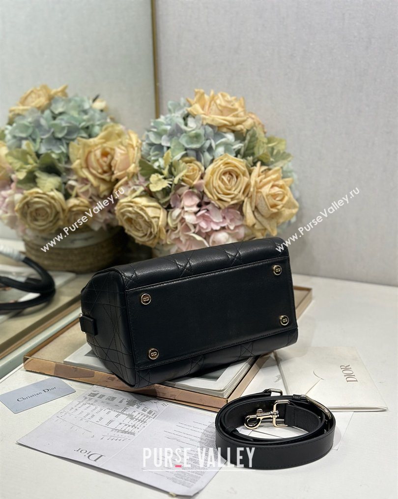 Dior Lady Dior Small Top Handle Bag in Cannage Smooth Leather Black 2026 1440S (BF-260124068)