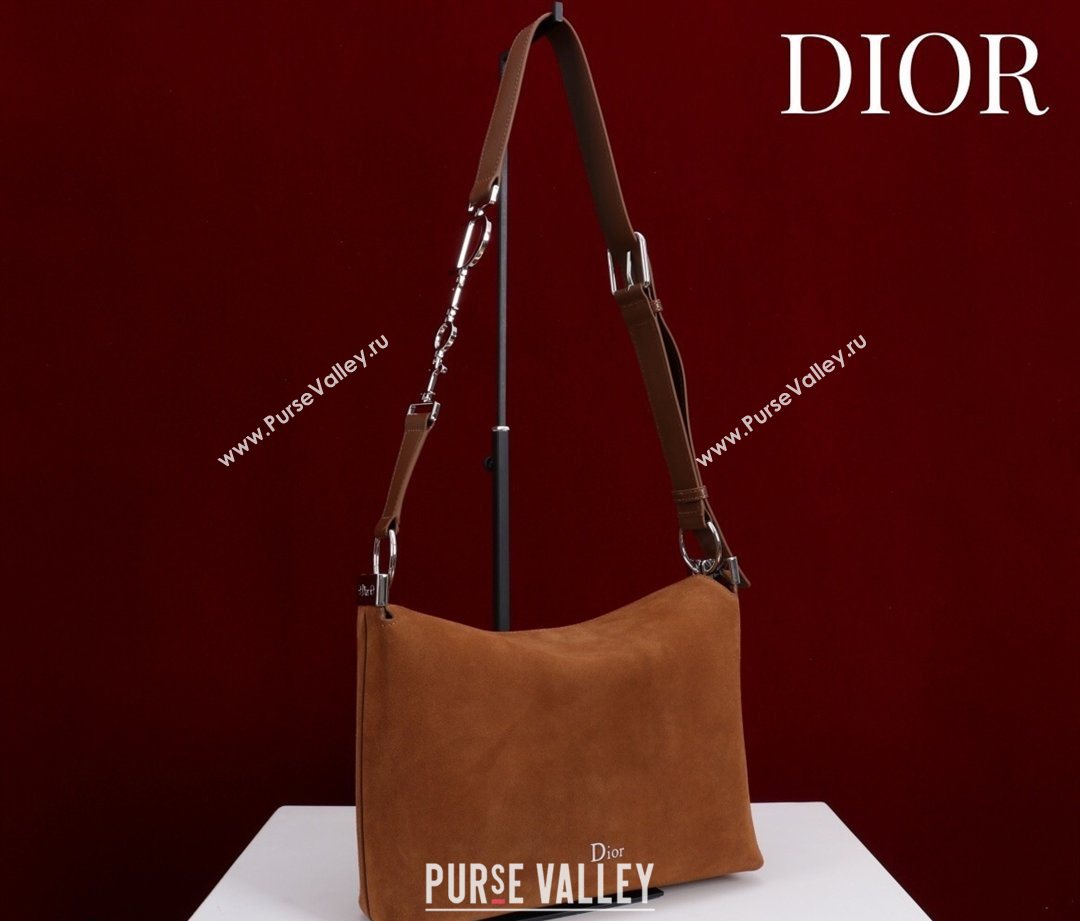 Dior Suede Small Shoulder Bag Caramel/Silver 2026 S1411 (XXG-260124006)