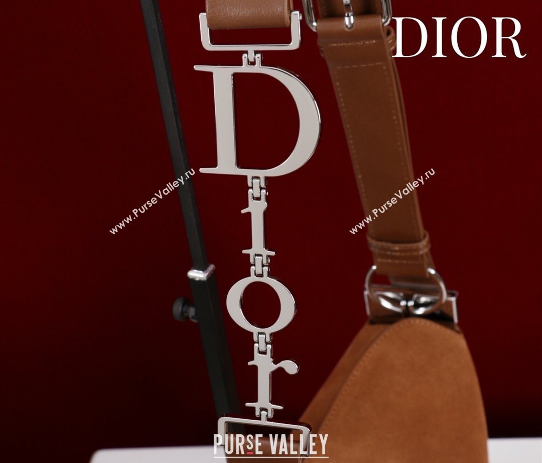 Dior Suede Small Shoulder Bag Caramel/Silver 2026 S1411 (XXG-260124006)