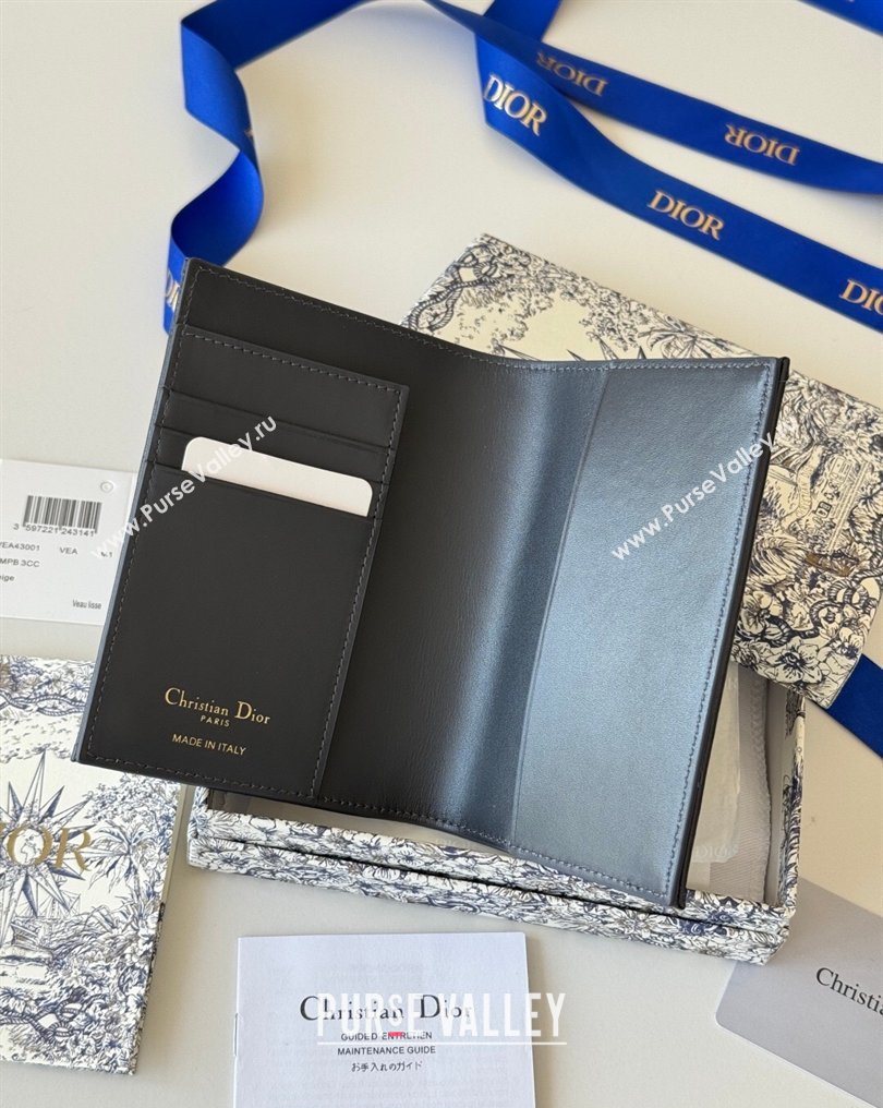 Dior 30 Montaigne Passport Holder in Oblique Jacquard Black 2026 DR012607 (XXG-260126090)