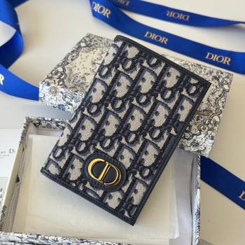 Dior 30 Montaigne Passport Holder in Oblique Jacquard Beige 2026 DR012607 (XXG-260126091)