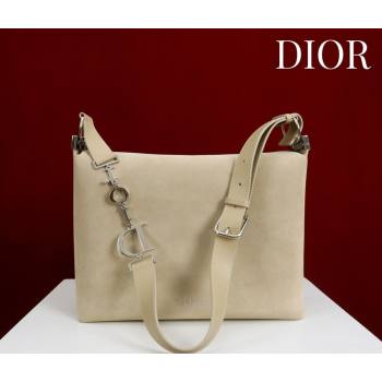 Dior Suede Medium Shoulder Bag Beige/Silver 2026 M14142 (XXG-260124009)