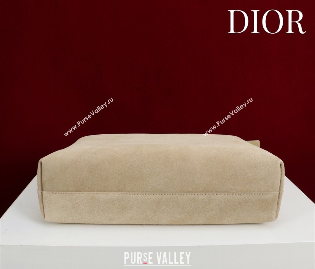 Dior Suede Medium Shoulder Bag Beige/Silver 2026 M14142 (XXG-260124009)