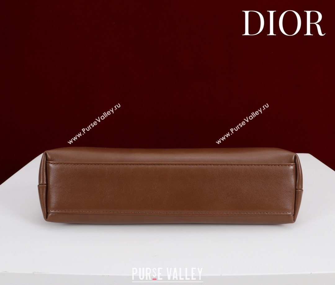 Dior Bow Small Bag in Lambskin Leather Dark Brown 2026 0714S (XXG-260124047)