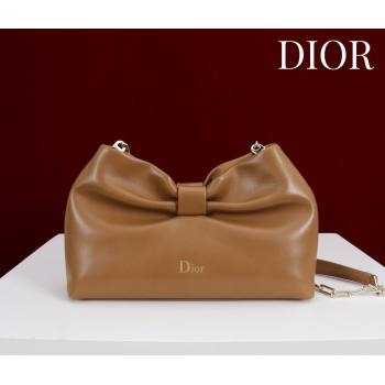 Dior Bow Small Bag in Lambskin Leather Brown2 2026 0714S (XXG-260124053)