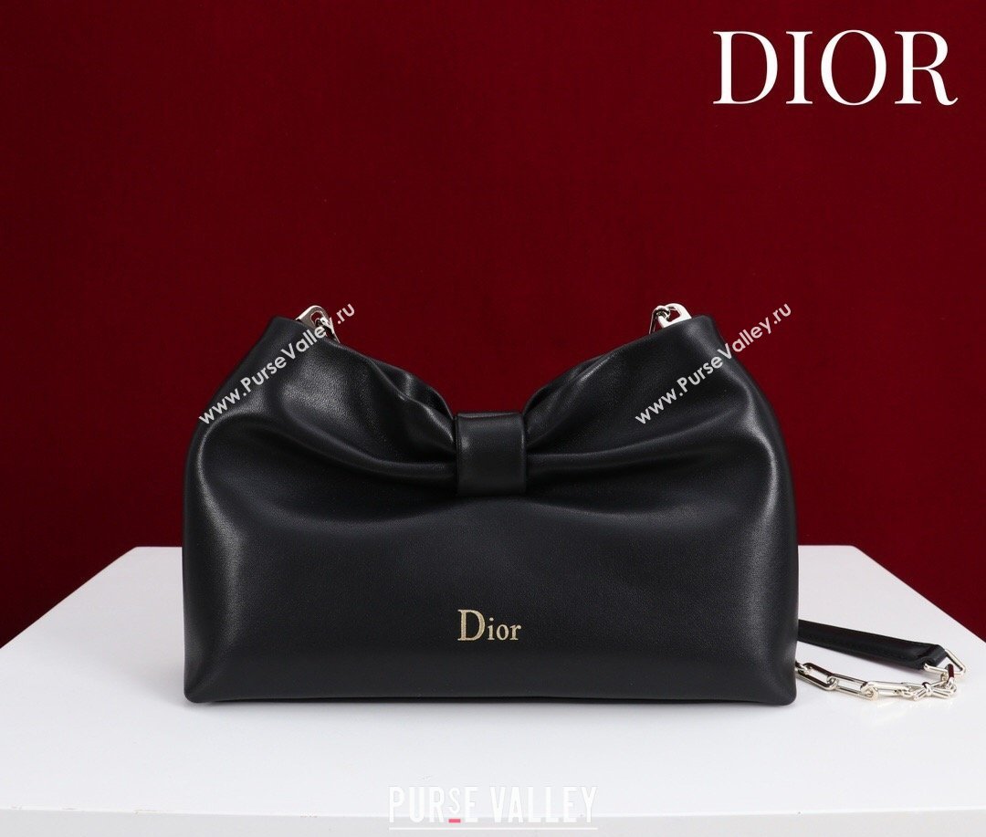 Dior Bow Small Bag in Lambskin Leather Black 2026 0714S (XXG-260124065)