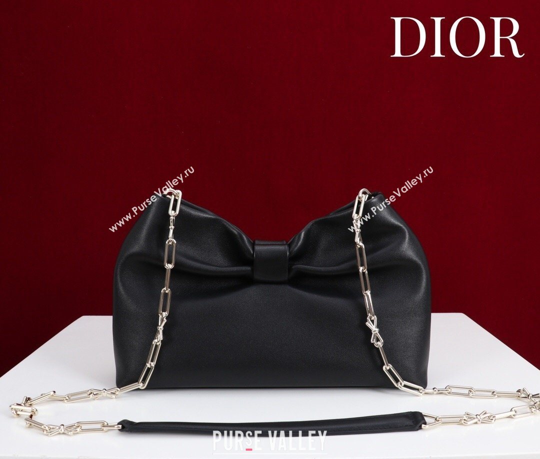 Dior Bow Small Bag in Lambskin Leather Black 2026 0714S (XXG-260124065)