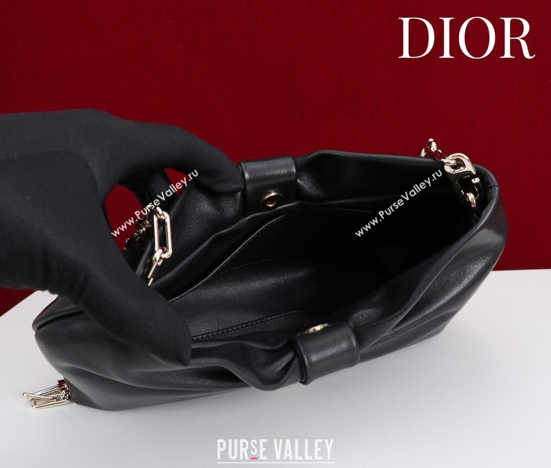 Dior Bow Small Bag in Lambskin Leather Black 2026 0714S (XXG-260124065)